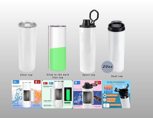 Vaso personalizado a granel de 20 oz