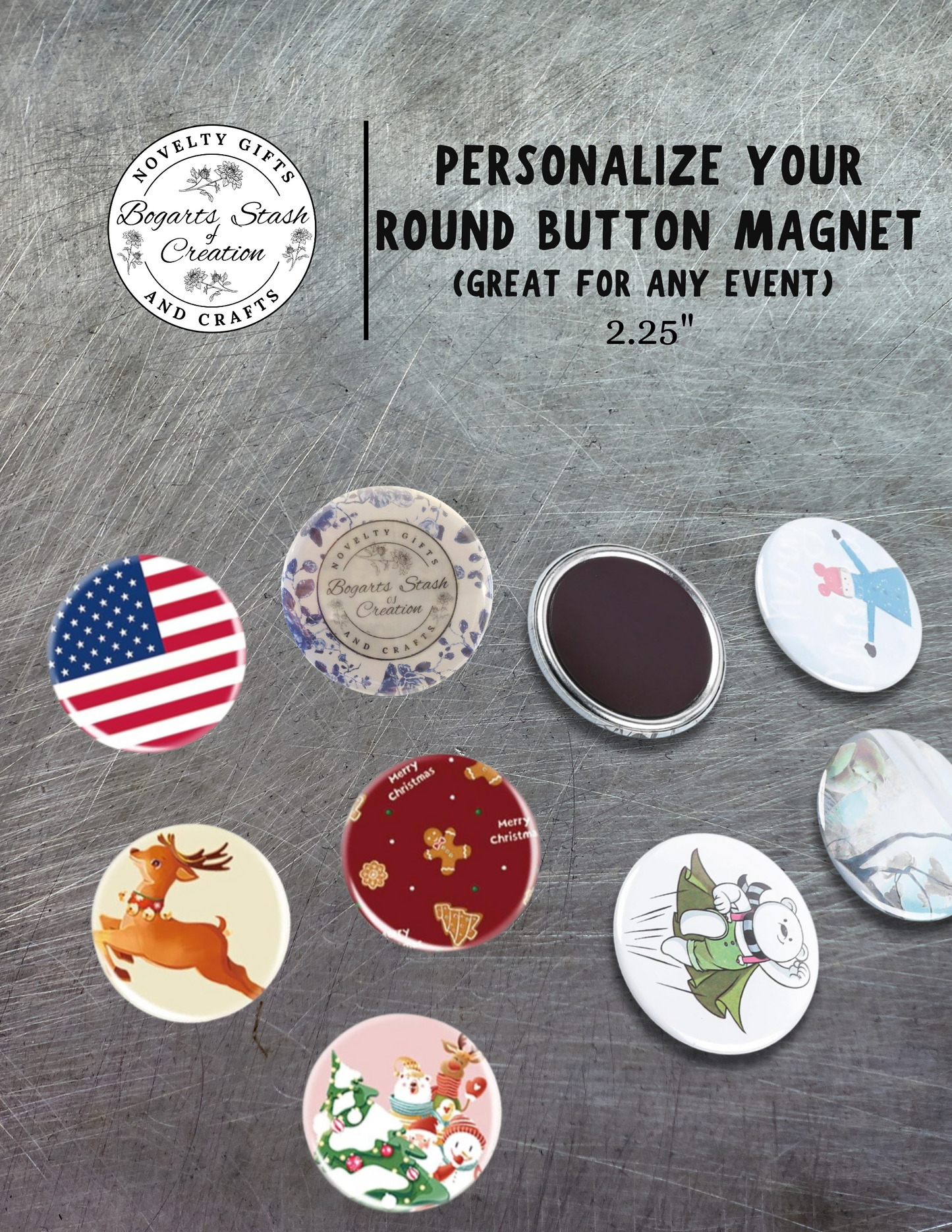 Custom Button Fridge Magnets