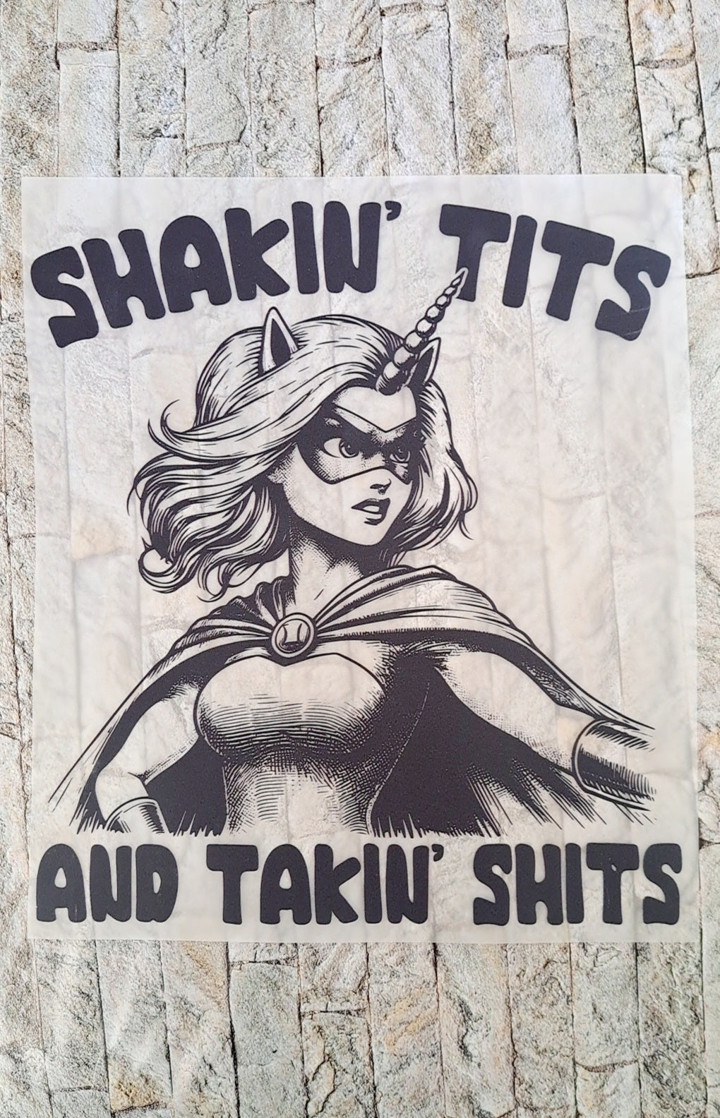Shaken Tit's and Talking Shit DTF Print 9"