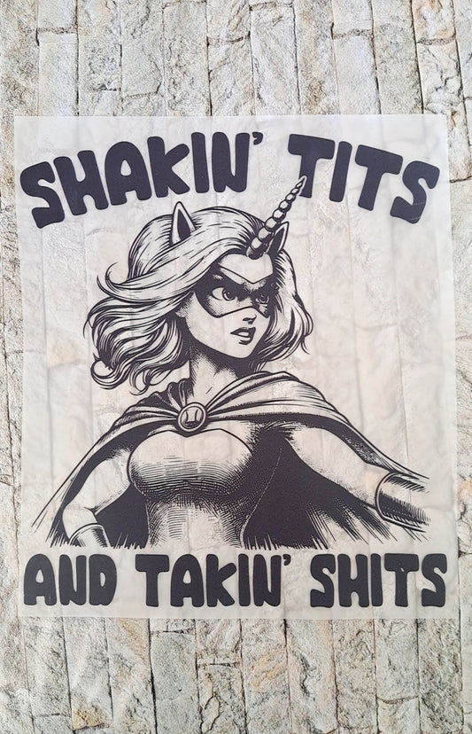 Shaken Tit's and Talking Shit DTF Print 9"