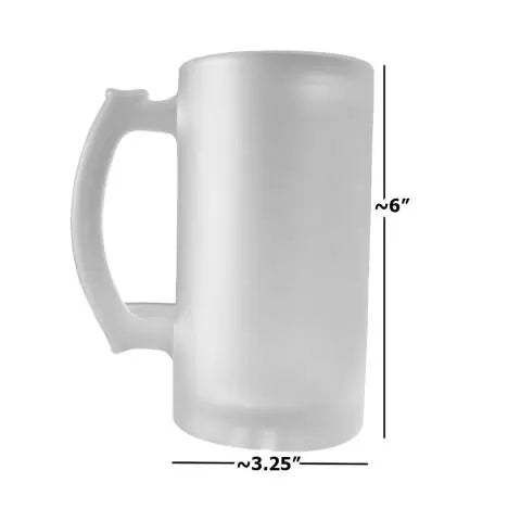 Taza de cerveza helada en blanco Make It Personal